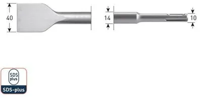 Produktbild von Spatmeißel für SDS-plus Bohrhammer, 40x250mm