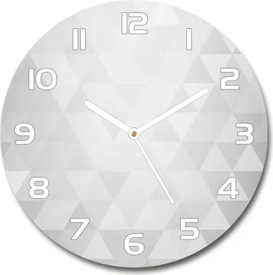 Produktbild von Wanduhr aus Glas 30fi Glasbild Glasuhr Gehärtetes Glas - weisse-zeiger - Abstraction background