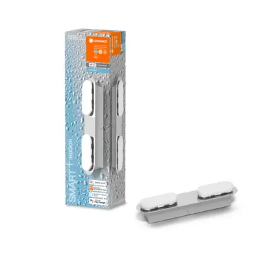 Zdjęcie produktu dla LEDVANCE Inteligentna lampa łazienkowa LED chrom, 15W, 1400LM, 3000-6500K, 30cm, IP44, kinkiet Orbis Duplo, lampa łazienkowa z technologią wifi, ściemnialna, sterowana za pomocą aplikacji i asystenta głosowego