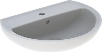 Produktbild von Geberit Keramag Paris Waschtisch 650 x 490mm weiss Nr.501428001 m.Hl und Überlauf