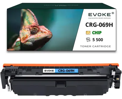 Produktbild von Evoke Tonerpatrone für Drucker CRG-069H cyan , 5.500 Seiten, kompatibel mit i-Sensys MF752Cdw, MF754Cdw und LBP673Cdw