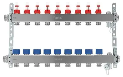 Produktbild von REHAU Verteiler HKV-D AG V2A, 9 Kreise, 1 Stk.