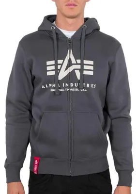 Produktbild von Alpha Industries Basic Zip Hoodie für Herren Greyblack