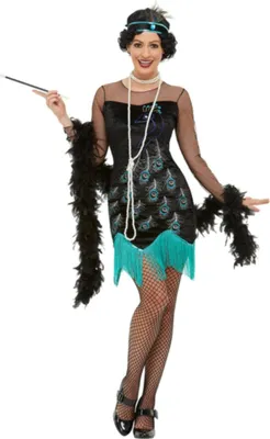 A woman is posing in a costume.