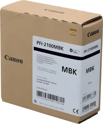 Image de Patrone Canon PFI-2100MBK      matt black