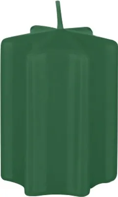 Produktbild von Sternkerzen Fairway Grün 10 x Ø 6 cm, 8 Stück, Adventskerzen, Weihnachtskerzen