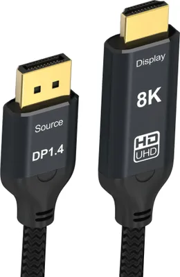 Produktbild von Kabel Reagle Display Port na HDMI DP DisplayPort 8K@60Hz 4k@144Hz 3M