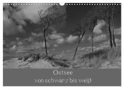 Produktbild von Ostsee - von schwarz bis weiß (Wandkalender 2027 DIN A3 quer), CALVENDO Monatskalender
