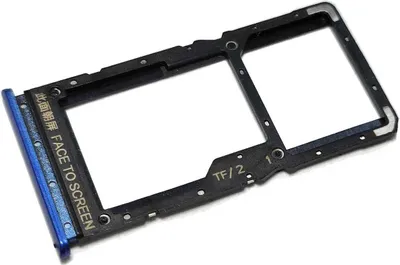 Produktbild von Simkartenhalter passend für Xiaomi Poco M3 Pro 5G (M2103K19PG), Nano-SIM + micro-SD Fach, Originalersatz, Blau