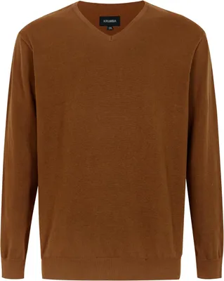 Produktbild von Herrenpullover Oversize Klassisch Baumwolle Bequem Warm Beige 6XL
