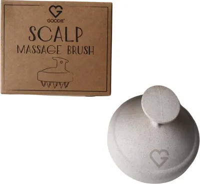 Obrázek produktu pro Goodie Masážní kartáč na pokožku hlavy - Scalp massage brush - béžový