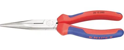 Produktbild von KNIPEX Flachrundzange mit Schneide, gerade Form, 200 mm