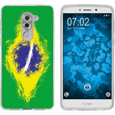 Produktbild von PhoneNatic Case kompatibel mit Huawei Honor 6x Silikon-Hülle WM Brasilien M3