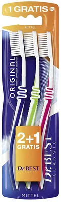Immagine prodotto di Dr.Best 4956543008 3 Dr.Best CLASSIC Original Zahnbürsten