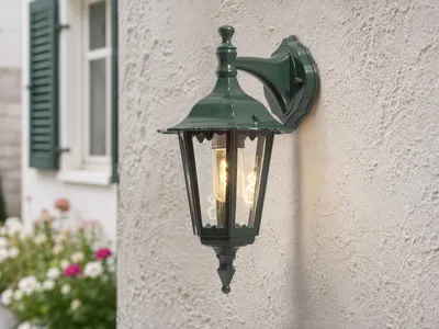 Produktbild von Konstsmide Firenze Down grün lackiertes Aluminium, klares Glas 7231-600