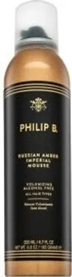 Obrázok produktu pre Philip B Russian Amber, Pena na vlasy, Unisex, 200 ml, Neživé vlasy, Zväčšenie objemu, WATER (AQUA), ISOPENTANE, VP/VA COPOLYMER, ISOBUTANE, OLETH-20, PEG-12-PEG-65 LANOLIN OIL, PEG-12...