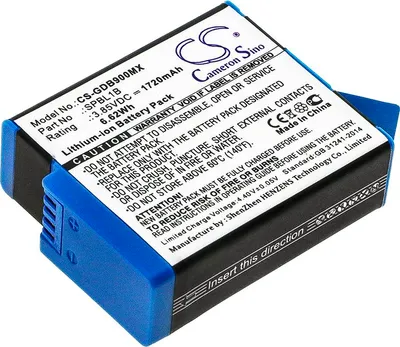 Obrázek produktu pro TECHTEK Baterie kompatibilní s [GoPro] AHDBT-901, Hero 10, Hero 11, Hero 12, Hero 9 nahrazuje ADBAT-001, pro ADBAT-011, pro AHDBT-901, pro SPBL1B, p