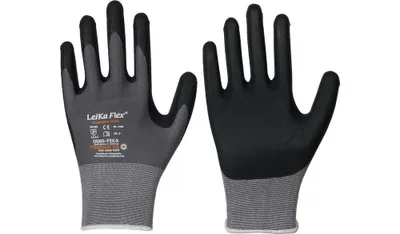 Produktbild von Handschuhe LeiKaFlex 1466 Gre 8 grau EN420+EN388 PSA-Kategorie II