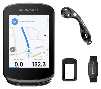 Productafbeelding van Fietscomputer, GPS-navigatie, touchscreen-interface, C506 + hartslagmeter set