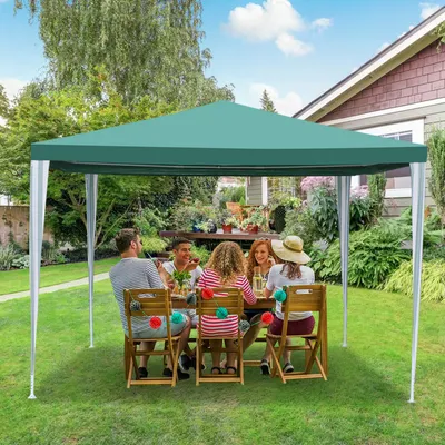 Produktbild von Pavillon Camping Festzelt Wasserdicht Partyzelt Stabiles hochwertiges 3x3m Grün