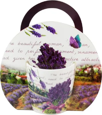 Produktbild von HOME ELEMENTS Porzellanbecher 300 ml, Lavendel