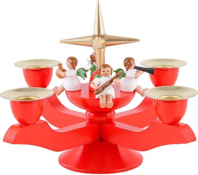 Productafbeelding van Adventslichtketting, rood (12 cm) van Richard Glässer