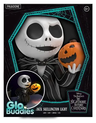 Obrázok produktu pre Dekoračná lampa GloBuddies "Nočná mória", motív Jack Skellington, 17 cm