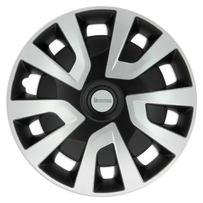 Produktbild von 15" Zoll Radkappen Schwarz Silber Radzierblenden Radblenden 009133 Michelin