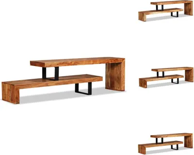 Imagen del producto de vidaXL: Mueble de TV de madera de acacia maciza - Muebles para televisión