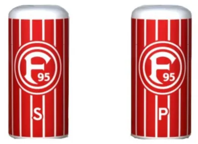 Produktbild von Fortuna Düsseldorf Salz- und Pfefferstreuer "Altstadt"