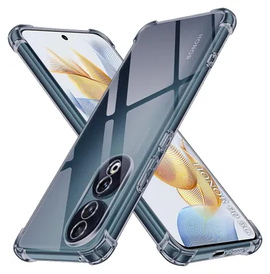 Obrázok produktu pre Techsuit - Shockproof Clear Silicone obal pre Honor 90 – dymovo čierny