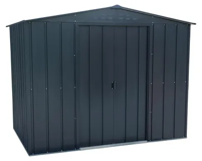 Productafbeelding van Tuinhuis tuinberging - Metaal - 261,6 x 183 x 204,5 cm - Antraciet - Weerbestendig