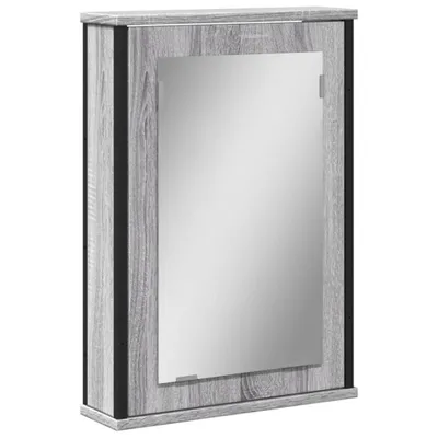 Produktbild von vidaXL Bad-Spiegelschrank Grau Sonoma 42x12x60 cm Holzwerkstoff
