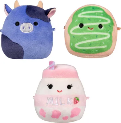 Productafbeelding van Squishmallows pluche knuffelset, Micromallows, 3-delig, verzamelset