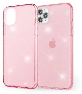 Image de NALIA Glitter Handy Cover pour iPhone 11 Pro Max, Protection Case Cover Case Bumper Pink
