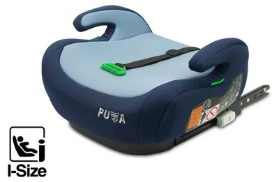 Caretero Puma i-Size Sitzerhöhung, Dunkelblau, 125–150 cm, mit ISOFIX