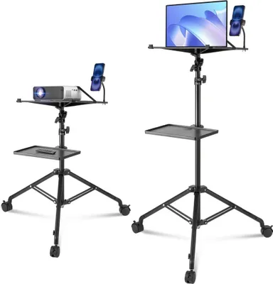 Immagine prodotto di Supporto per proiettore - Supporto per proiettore di alta qualità - Regolabile da 795 a 1710 mm - Supporto per laptop per una visibilità ottimale