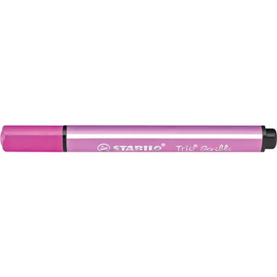Produktbild von Gefederter Dreikant-Filzstift - STABILO Trio Scribbi - 8er Pack - mit 8 verschiedenen Farben