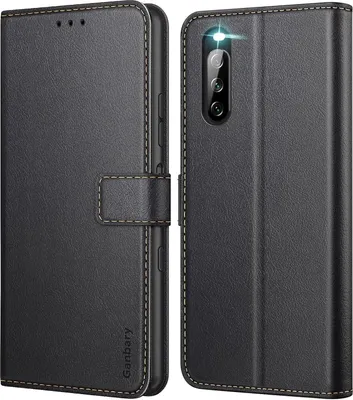 Image de Sony Xperia 10 III Cover - Premium Leather Flipcase Noir