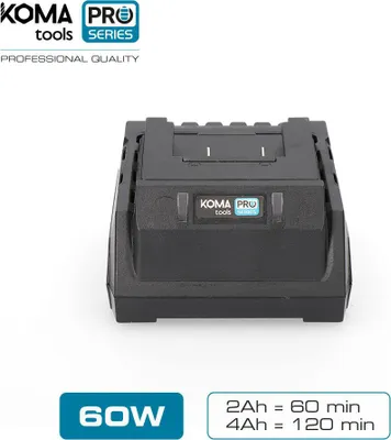 Image de Chargeur Batterie Koma 60w Charge Rapide Et Intelligente - Koma Tools