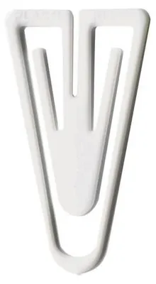 Produktbild von Büroklammern Plastiklips 21mm VE=200 Stück weiß