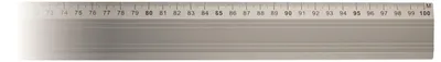 Produktbild von Aristo Alu-Lineal 100 cm mm-Teilung, Gummieinlage