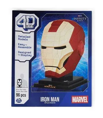 Immagine prodotto di Marvel: 4D Build - Puzzle 3D della testa di Iron Man
