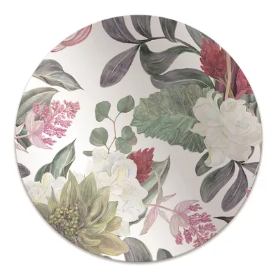 Produktbild von Rundmatte - Stuhlunterlage Bürostuhlunterlage - Rund Ø 100 cm - Bodenmatte - Fußmatte - Mehrfarbige Blumen