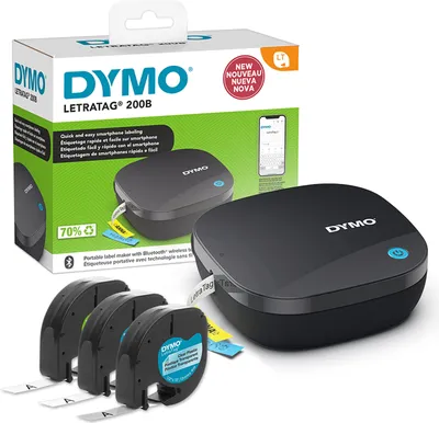 Produktbild von DYMO LetraTag 200B Bluetooth Etikettendrucker Kompakter Etikettendrucker Set;Wireless