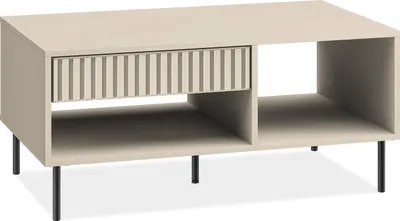 Obrázek produktu pro KONSIMO Konferenční stolek "DROMA", krémová, dřevo, elegantní, 100x45x60cm