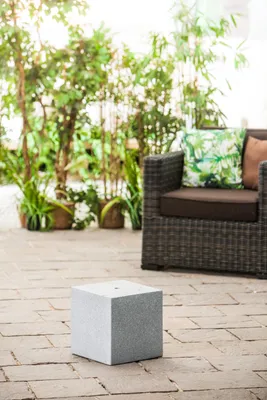 Produktbild von Heissner Gartenbrunnen-Sockel Cube", granite color, 31x31x31cm (016611-09)"
