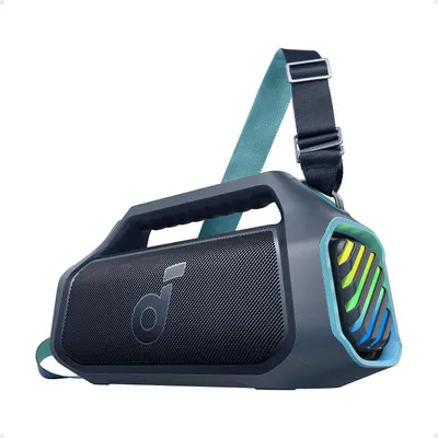 Produktbild von soundcore Boom 2 Plus Outdoor BT, tragbarer Lautsprecher,2+2 Channel, BassUp 2.0, 20h, Schnellladung, IPX7 wasserdicht, RGB Lichter, USB-C, Power Bank