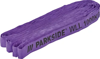 Produktbild von PARKSIDE Rundschlingen-Set –robuste Hebebänder zum Heben Sichern schwerer Lasten 2m 1000kg 4er Set