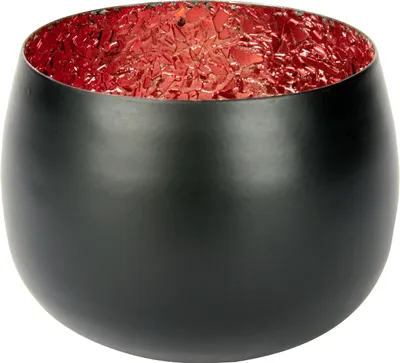 Produktbild von Lambert Gladis Windlicht Eisen rot/schwarz matt H6,5 cm 60040732 SP25-2